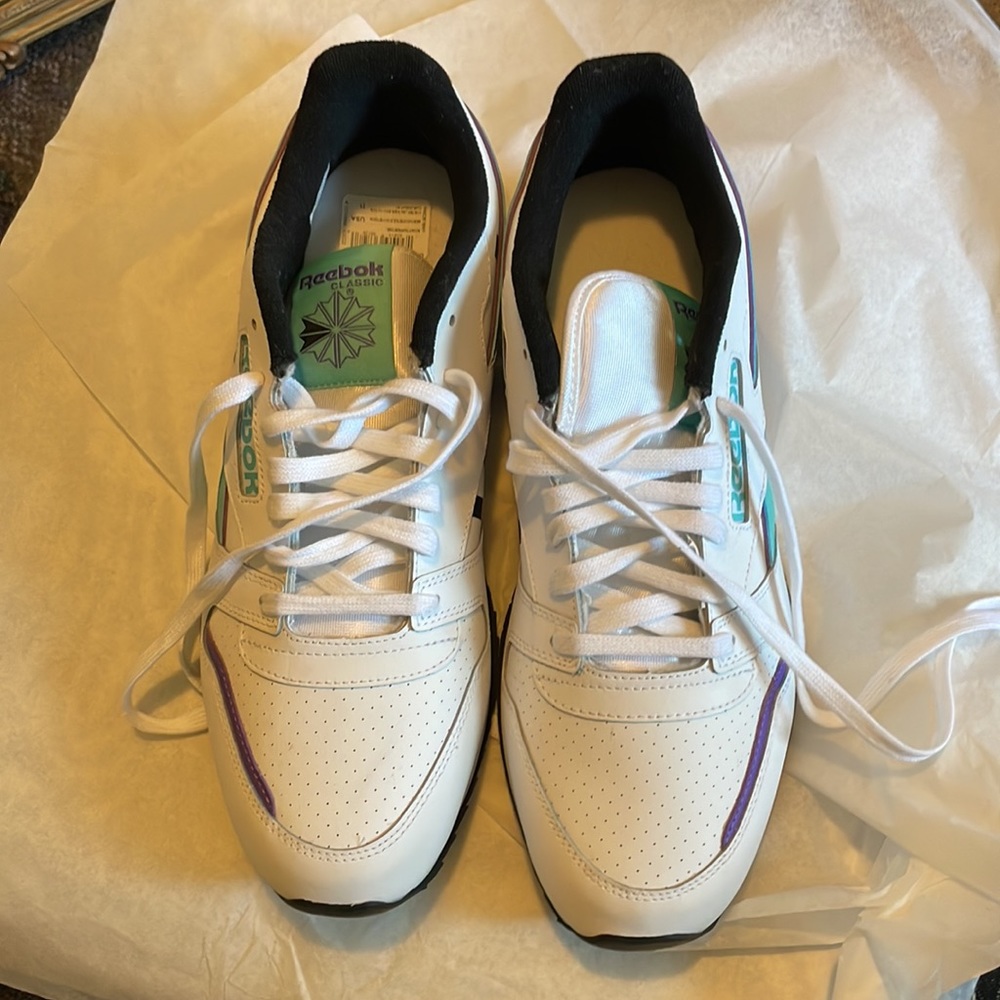 NWOT Reebok sneakers Womens size 11 aqua blue accents - Picture 5 of 11